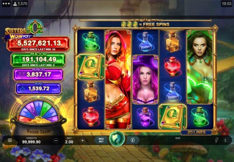 Sisters of Oz WOW Pot Microgaming slotxo247 ทดลองเล่นสล็อต