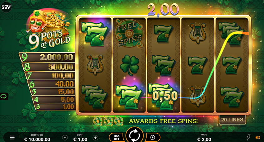 9 Pots Of Gold Microgaming slotxo247 ฝาก ถอน