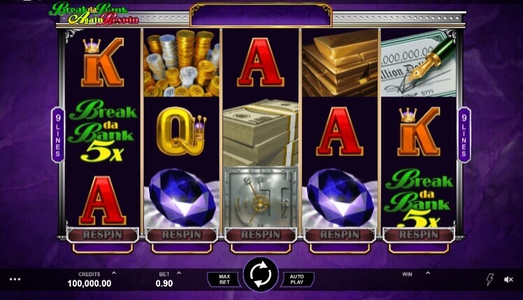 Break Da Bank Again Respin Microgaming slotxo247 ฝาก ถอน