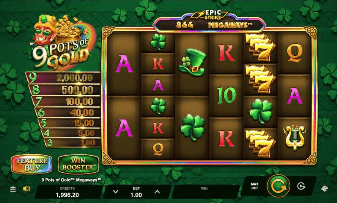 9 Pots Of Gold Megaways Microgaming slotxo247 เว็บตรง