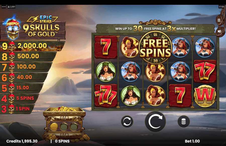 9 Skulls Of Gold Microgaming slotxo247 เว็บตรง