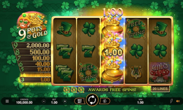 9 Pots Of Gold Microgaming slotxo247 เว็บตรง