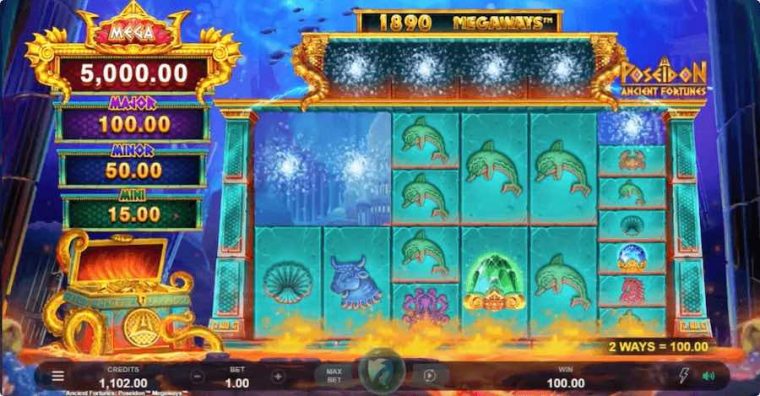 Ancient Fortunes Poseidon Megaways Microgaming slotxo247 ทดลองเล่นสล็อต